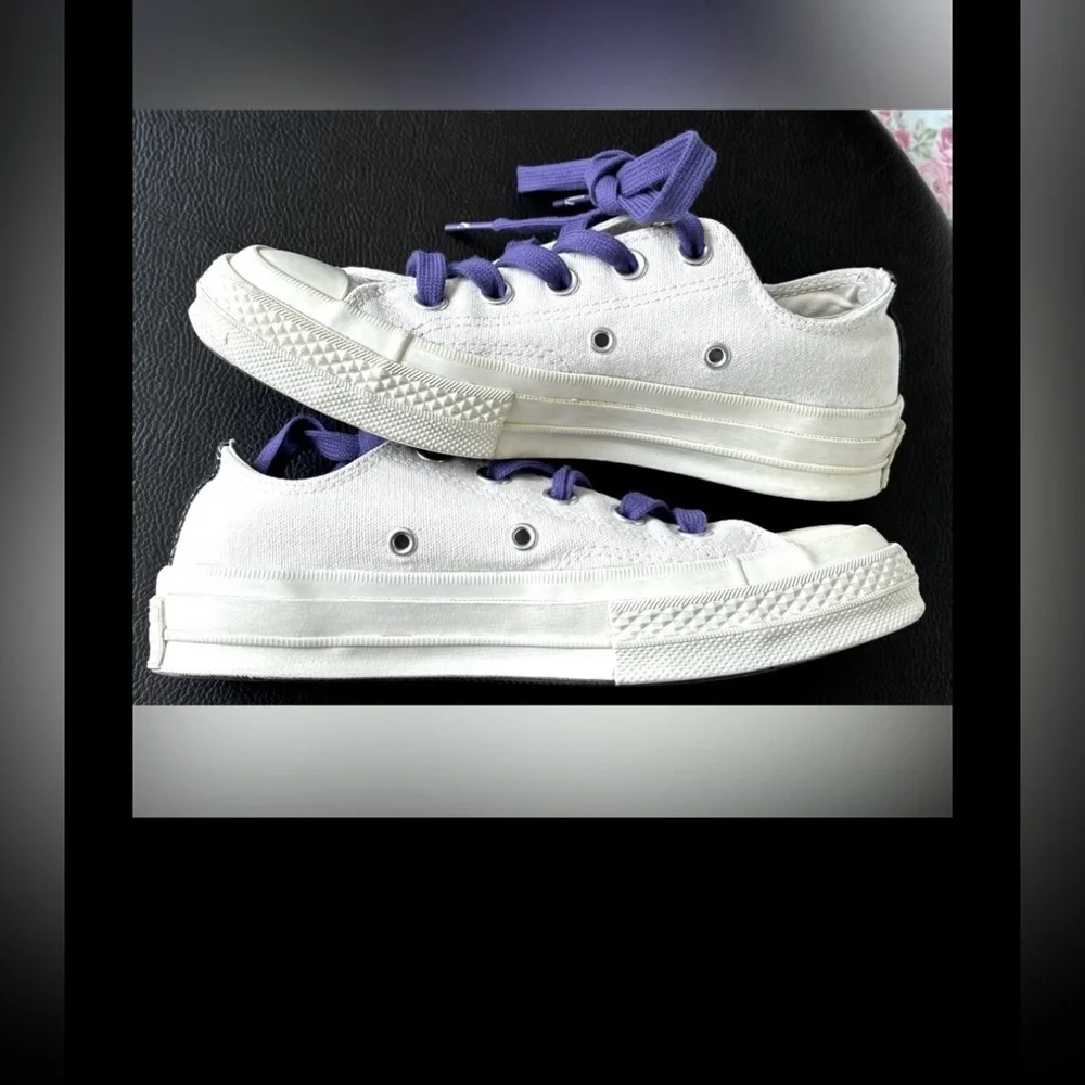 Converse x Comme Des Garçons Sneakers Low Top Style 150207C Milky White Size 5